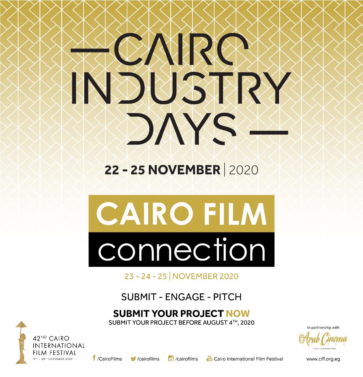 CIFF OPENS CALL FOR SUBMISSIONS FOR CAIRO FILM CONNECTION