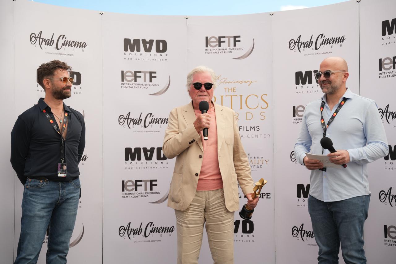 Hussein Fahmi Receives Arab Cinema Personality of the Year Award at Cannes